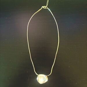 Silver moonstone necklace